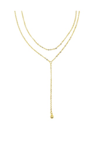 ZITIQUE gold Women's Korean Style Simple Double-layered Necklace - Gold 60BB3AC05EB4CFGS_1