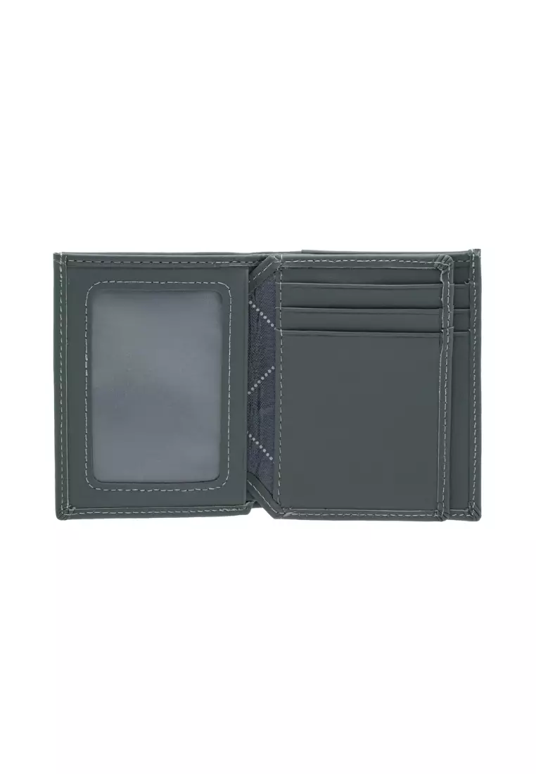 Top Grain Leather Bi-Fold Small Vertical Multi Card Short Plain Colour Wallet EWB 20961