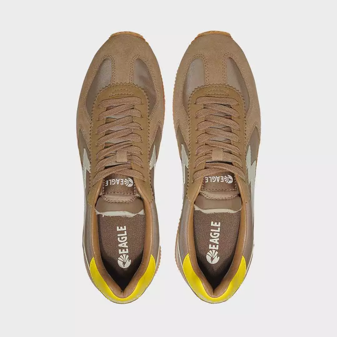 Eagle Sepatu Sneakers Lifestyle Evoke - COKLAT/KUNING
