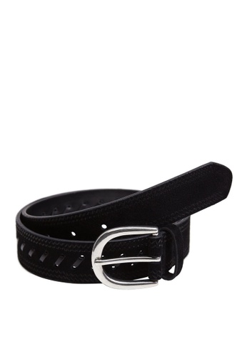 Mango black Detail Leather Belt AECC0AC8CC7868GS_1