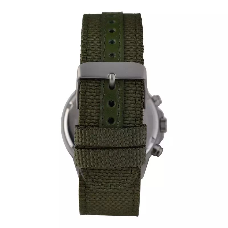 Jam Tangan Pria Alba AM3855X1 Chronograph Men Green Dial Green Nylon Strap