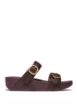 Buy FitFlop LULU Women's Adjustable Leather Slides - Camel (ES7
