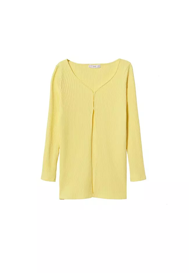 Buy Mango Ribbed Knit Cardigan 2024 Online ZALORA Philippines