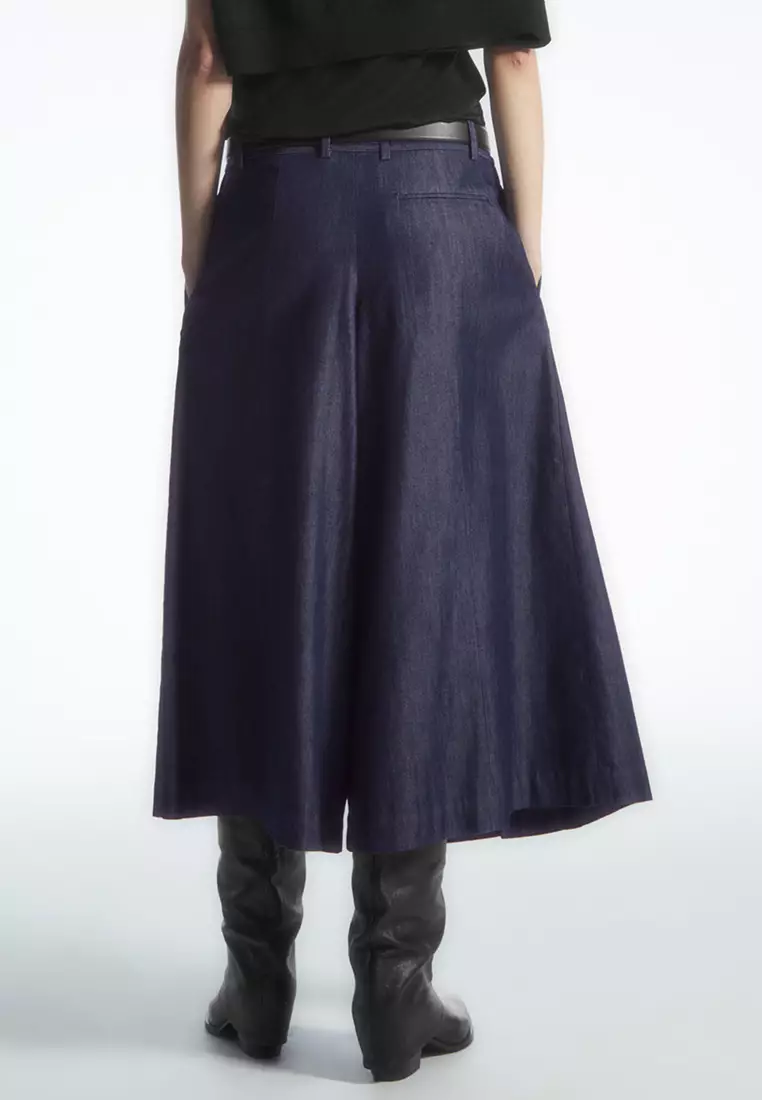 Tailored Denim Skort