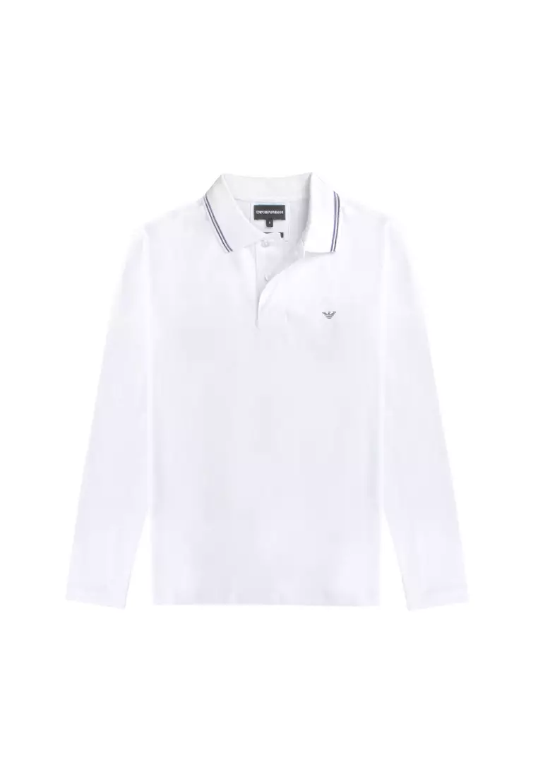 Mens armani long sleeve new arrivals polo