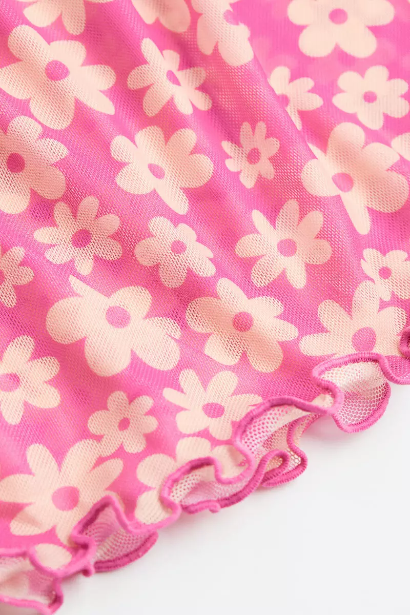 Open-backed mesh dress