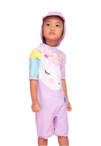 Buy Little Two Kids Swimwear Unicorn Design Online Zalora Malaysia
