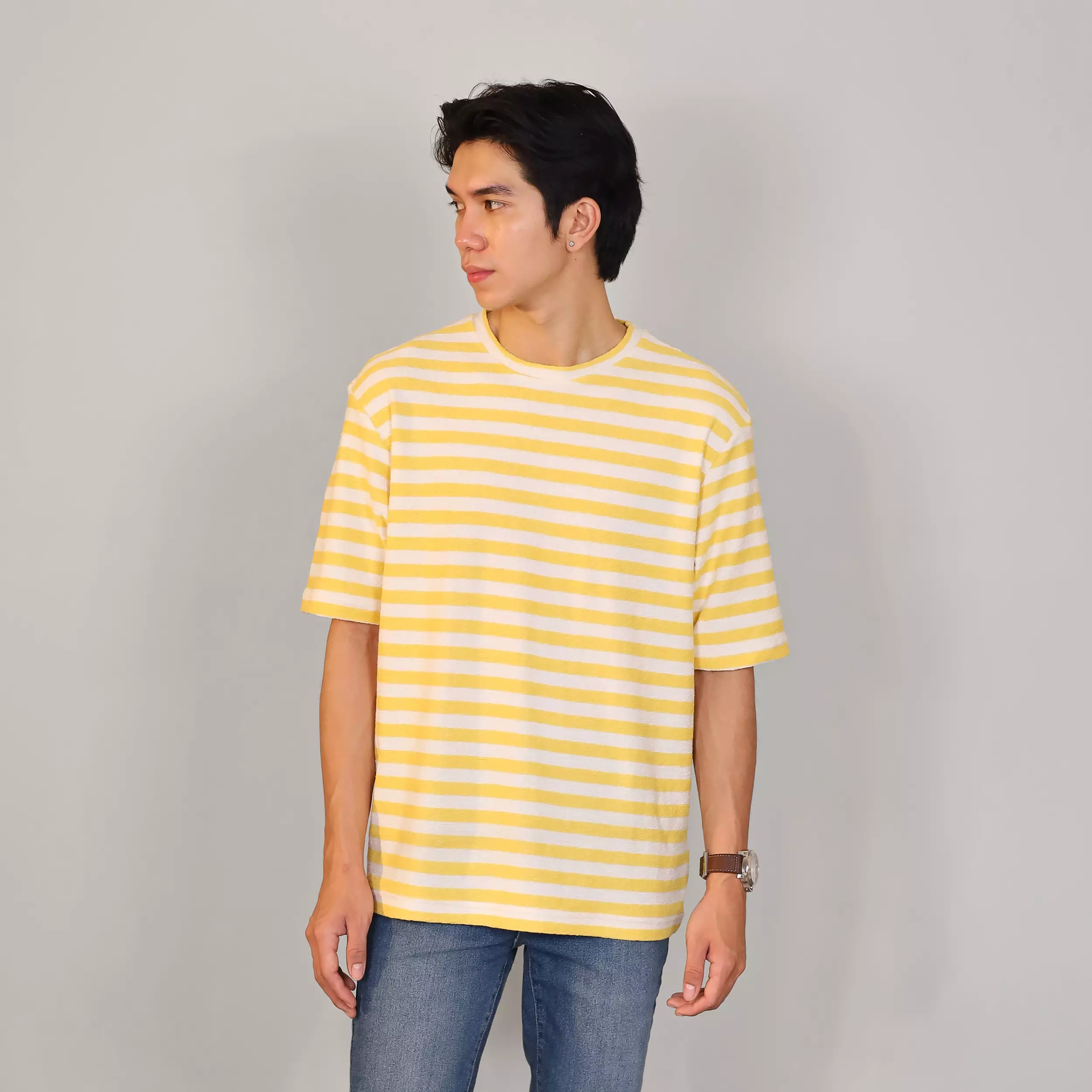 Kale TOWEL YELLOW / Kaos Boxy Fit / Kaos Korea / Atasan Kaos Pria / Kaos Basic Pria