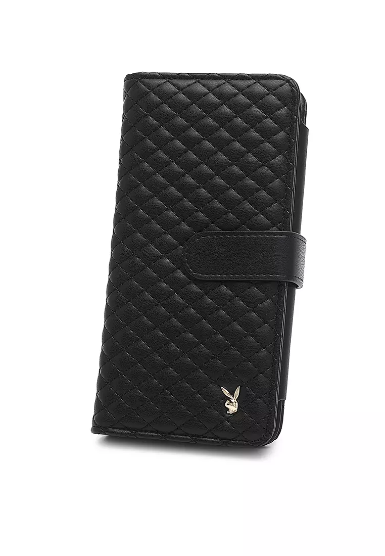 Review Playboy Bunny Women's RFID Blocking Long Purse 