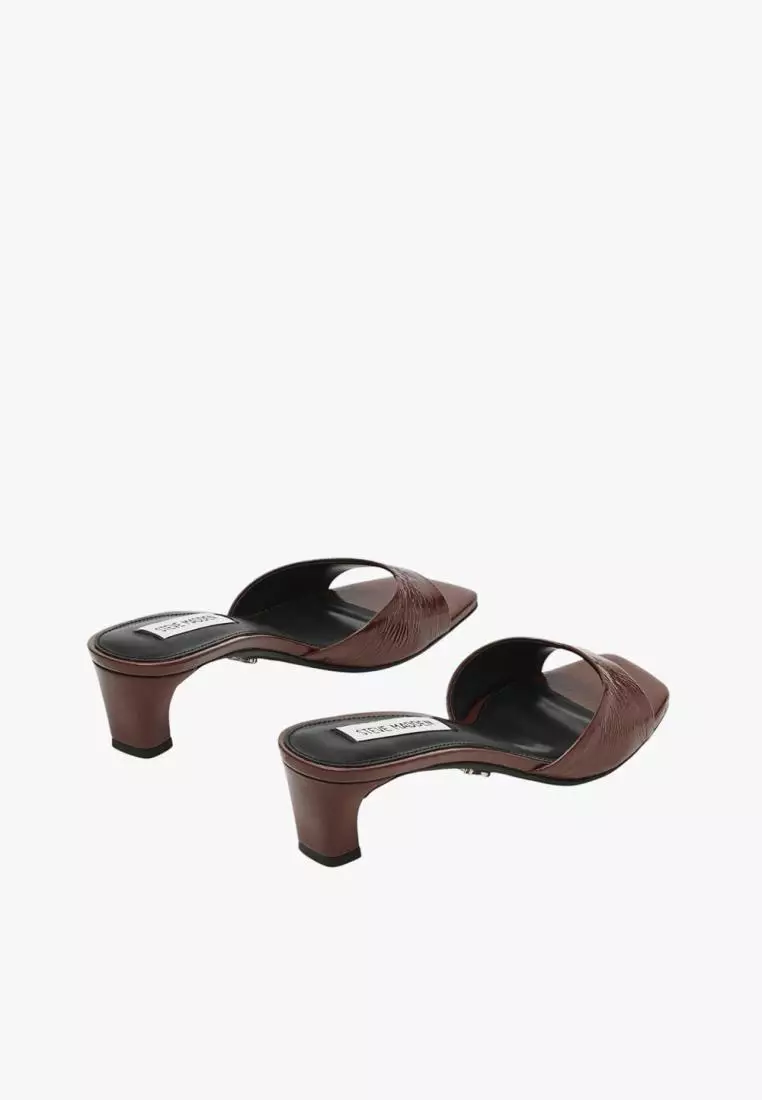 Steve Madden HINTS Women's Heels Sandals - Chocolate