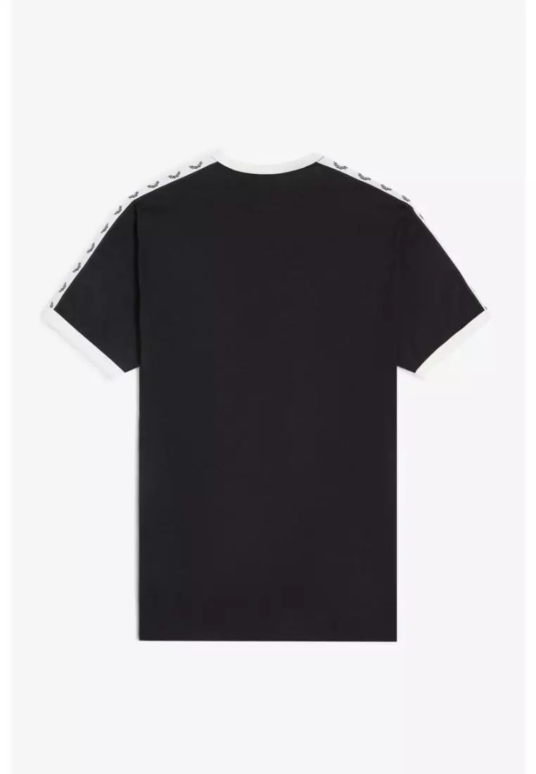 Fred Perry M4620 Taped Ringer T-Shirt (Black)