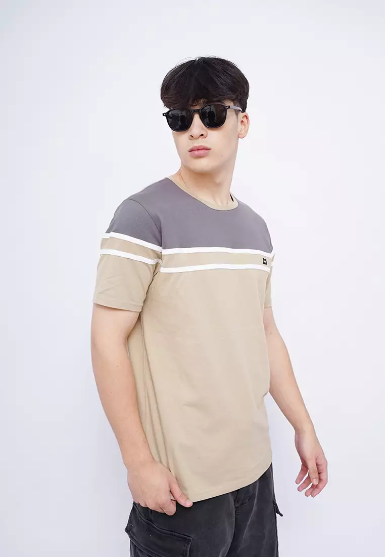 Ryusei Kaos Pria Nishioji CMB Light Brown
