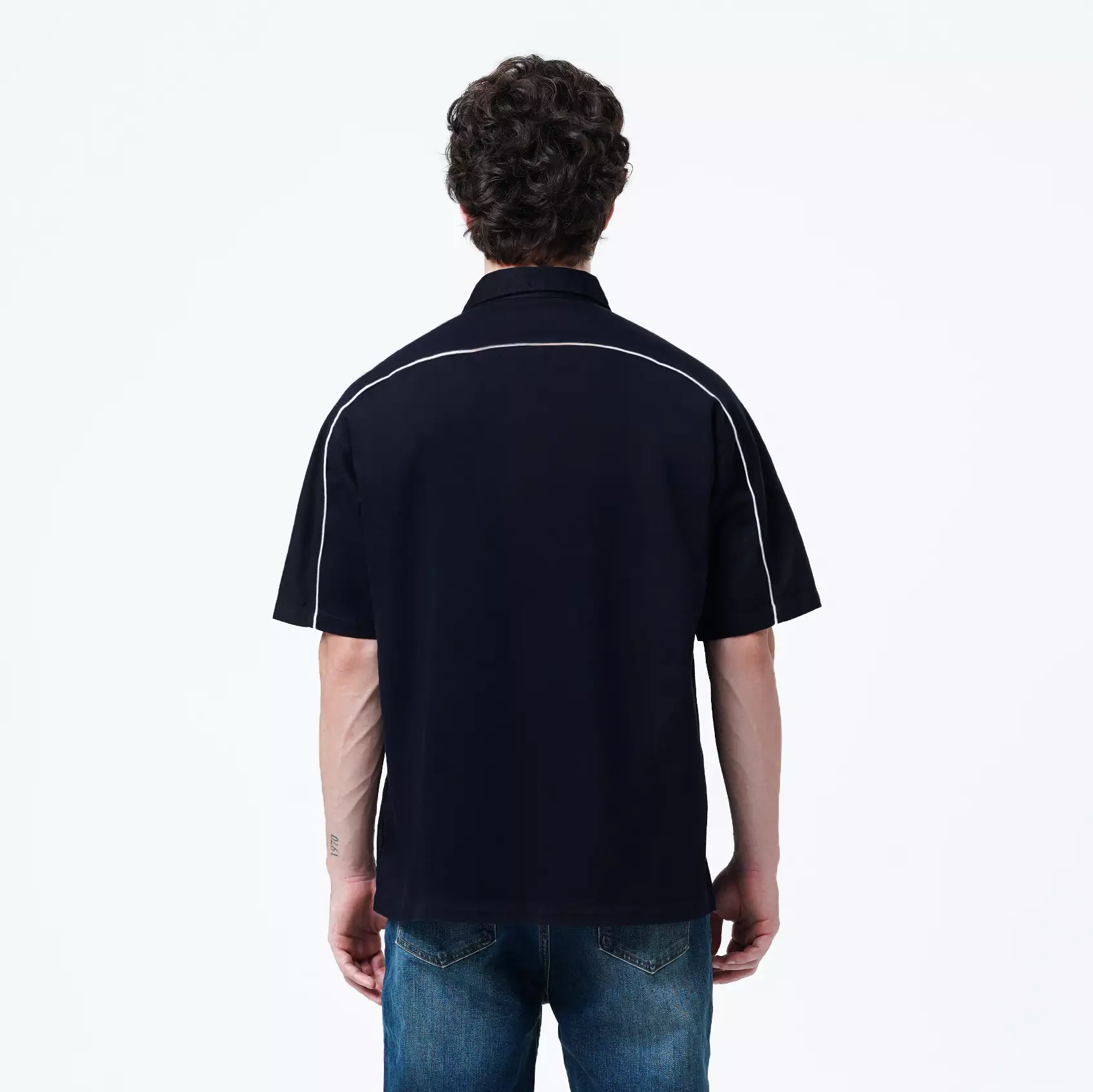 CELCIUS Speed Rebel Kemeja Lengan Pendek LIN001545C Navy