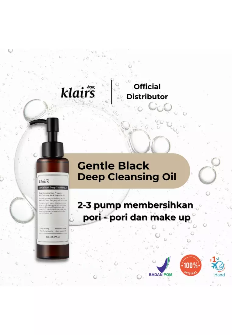 Dear Klairs Gentle Black Deep Cleansing Oil 150ml