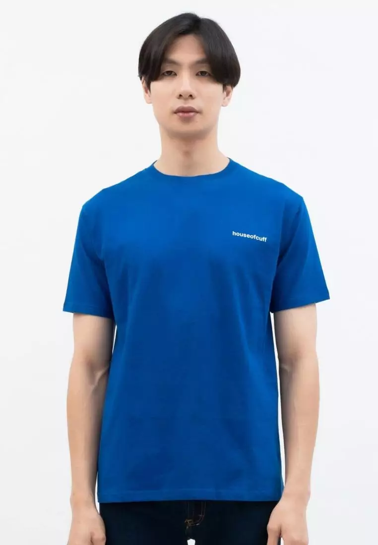 Houseofcuff T-shirt Kaos Polos Pendek Biru Turkish Tersedia Size S-4XL