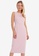 FORCAST pink Holly Ruched Shoulder Midi Dress 9DCFBAAC120976GS_1