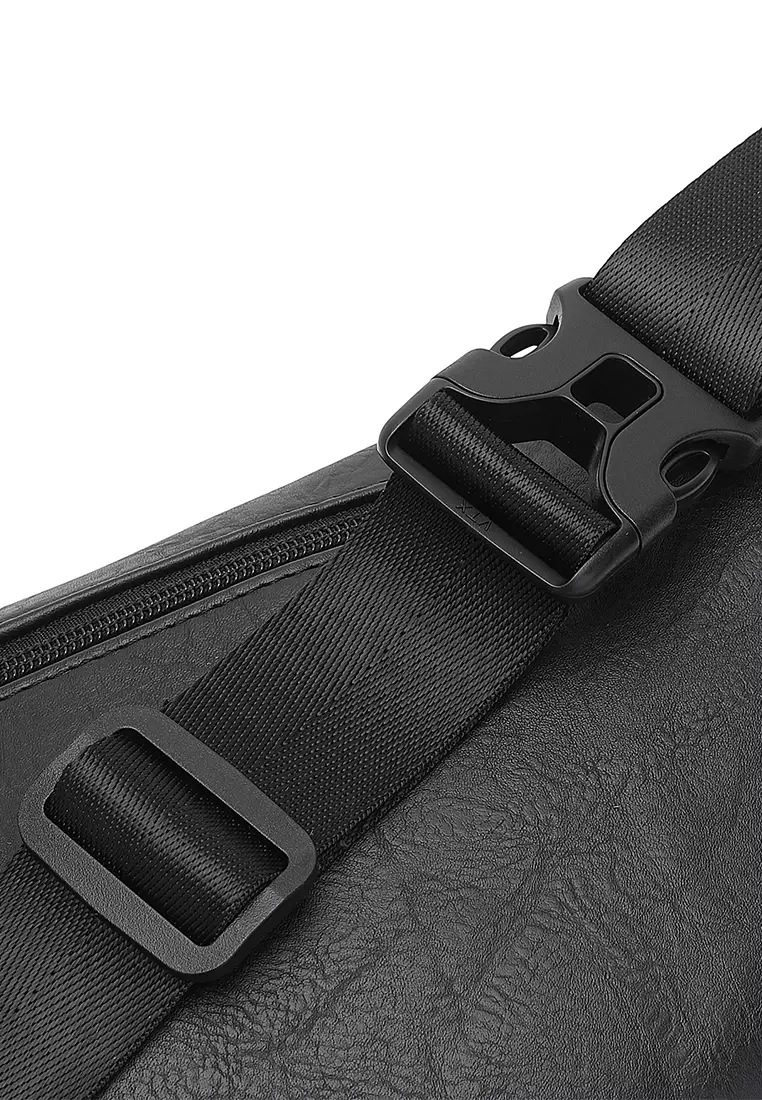 Men's Waist Bag / Belt Bag / Chest Bag - Grey