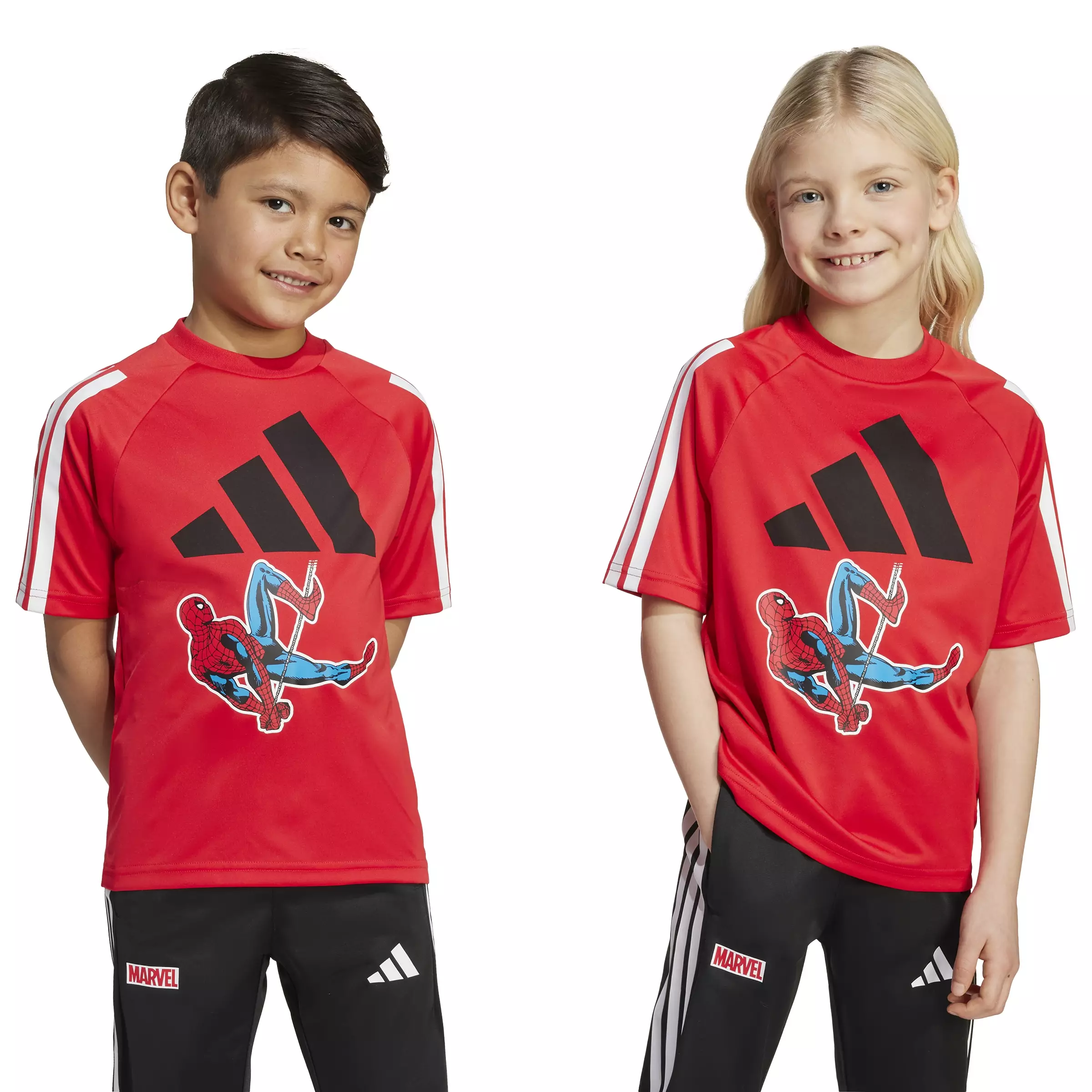 ADIDAS Marvel Spider-Man T-Shirt Kids JM0832 - Kaos Anak (Merah)