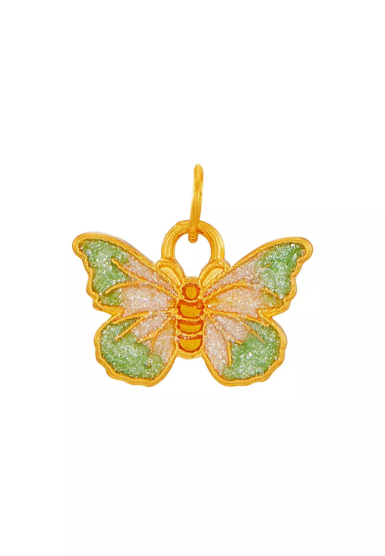 HABIB 999/24K Yellow Gold Pendant (Butterfly) 9GP01210525
