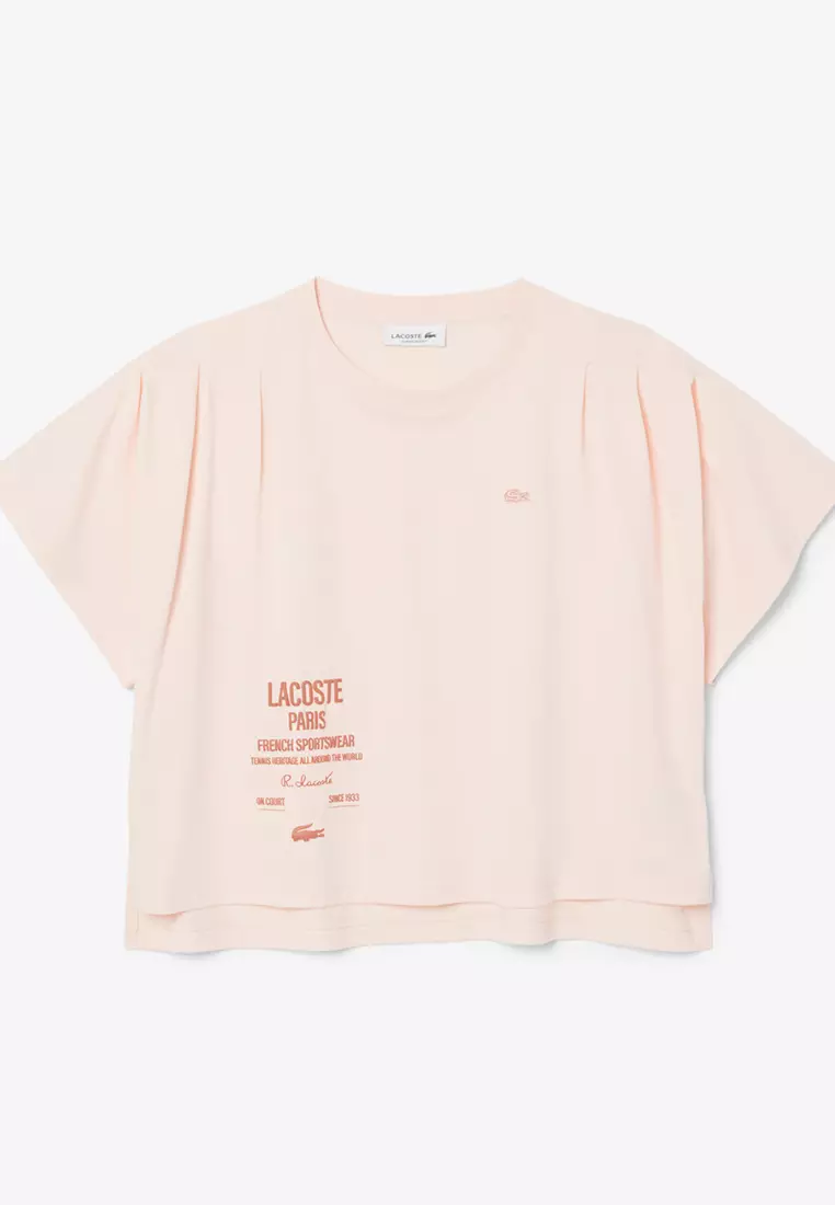 Batwing Sleeve Print T-shirt