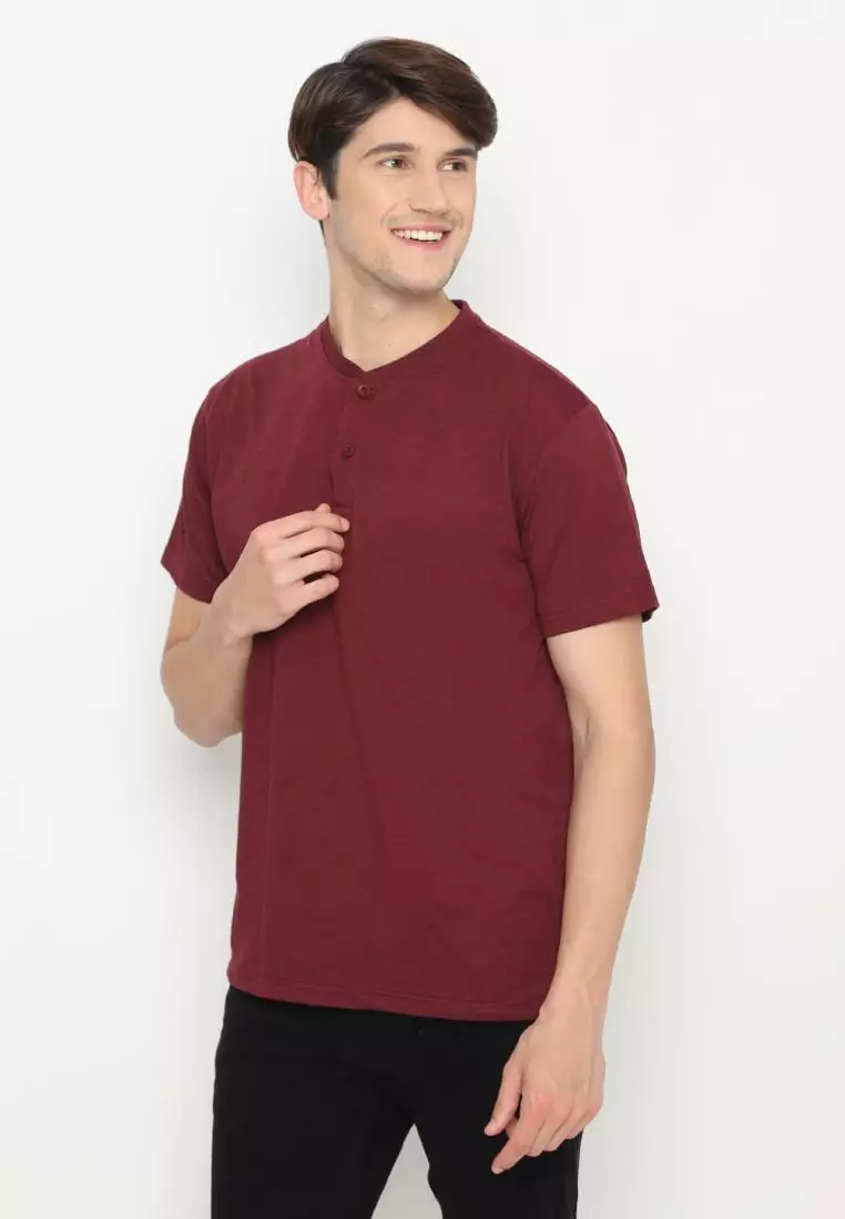 MATSUDA Kaos Polo Henley Nihama