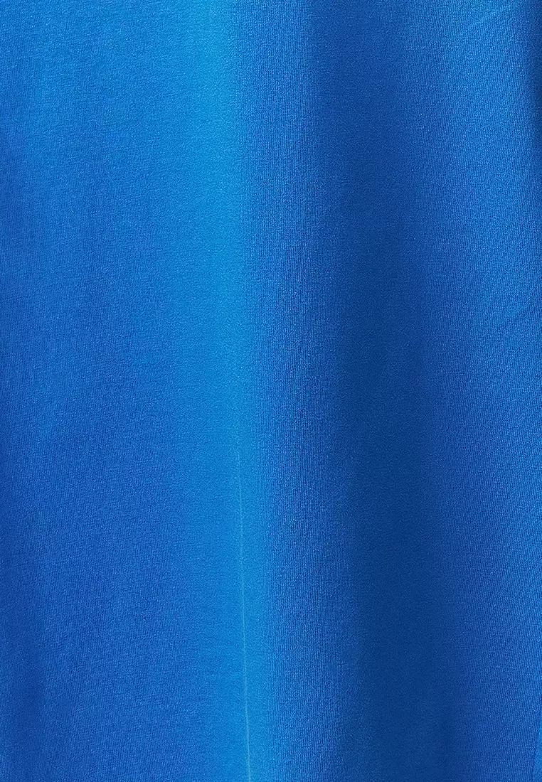 Cotton Round Neck Midi Dress