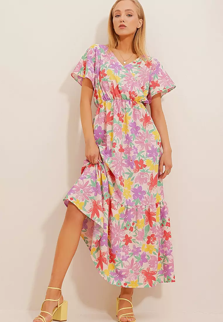 Flounce Cotton Dress