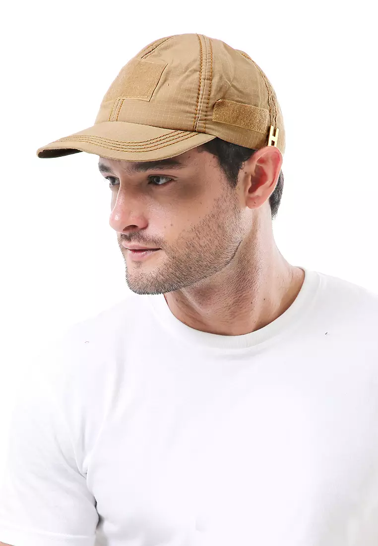 Jahari Topi Baseball Polos Unisex Pengait Velcro Material Cotton ORIGINAL - Cream