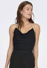 Black/Detail: Silver Chain