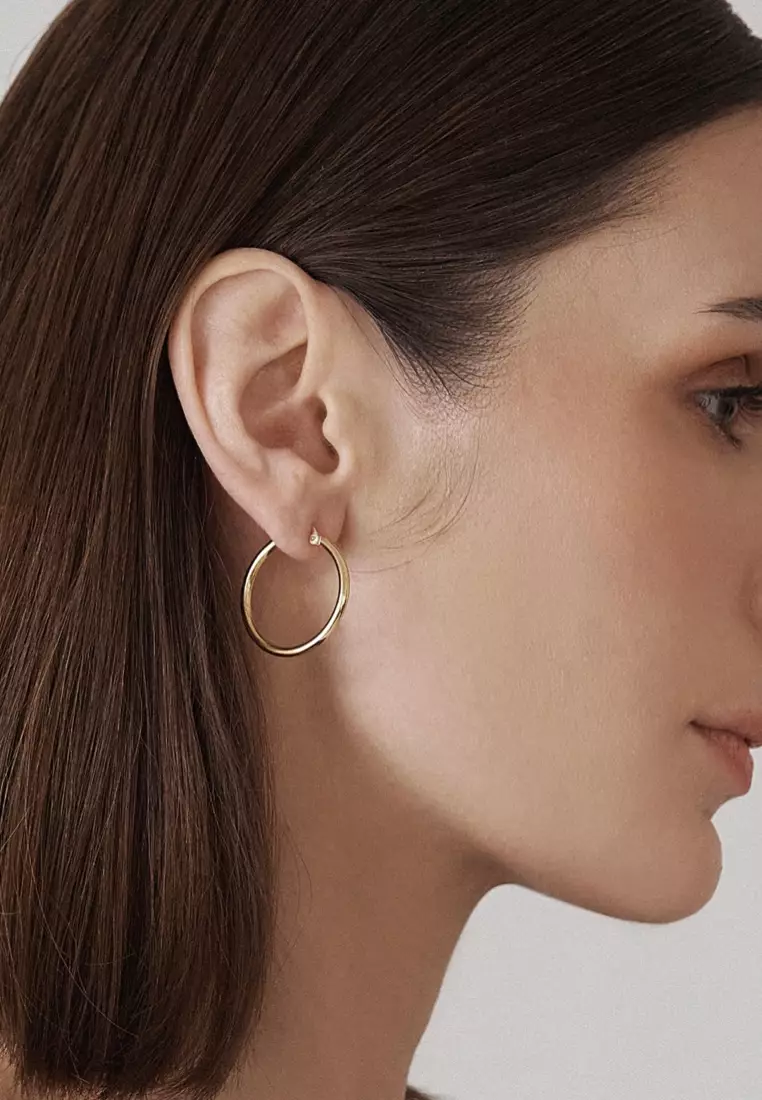 Il Soldo 18K Gold Hoop Earrings