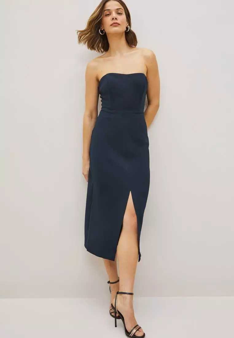 Buy NEXT Strapless Fitted Dress Online ZALORA Malaysia