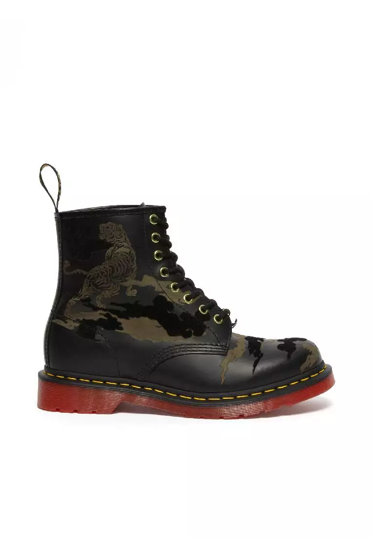 Discount on Dr. Martens  shoes - SKU: 1460 YEAR OF THE TIGER LEATHER LACE UP BOOTS