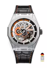 Silver, Black, Orange