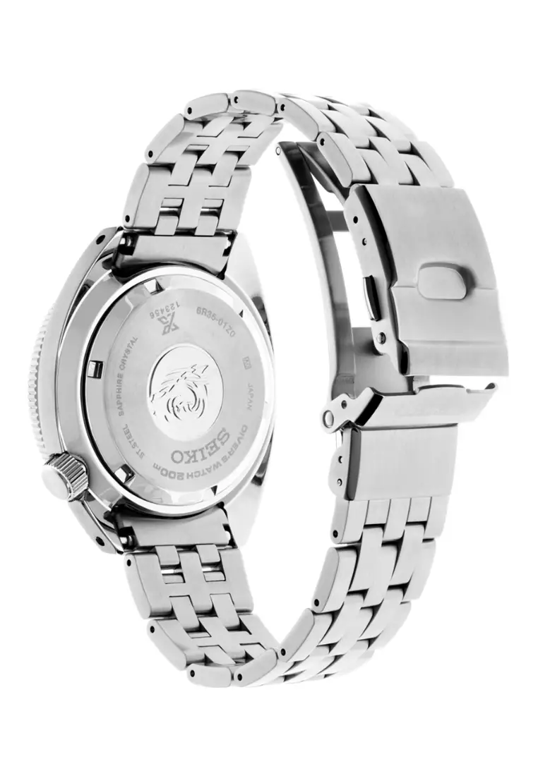 精工 Prospex Heritage Turtle 1968 重新詮釋黑色錶盤不鏽鋼錶帶自動手錶 SPB315J1