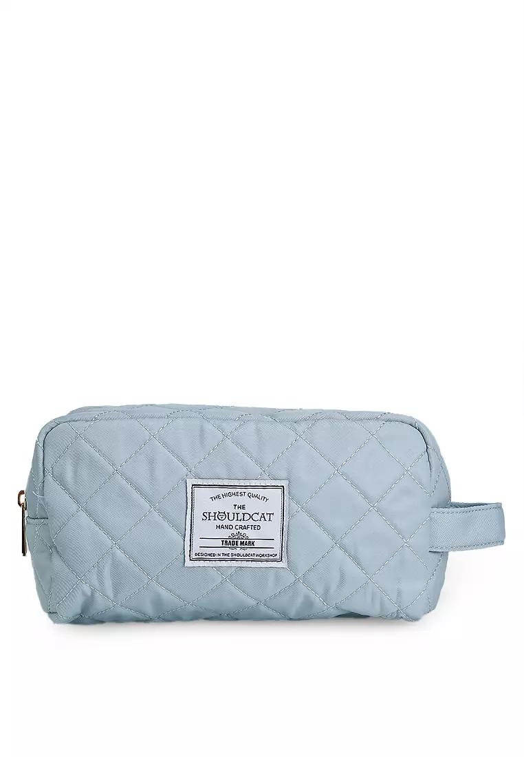 Quilted Travel Duffle Gym Bag with Pouch