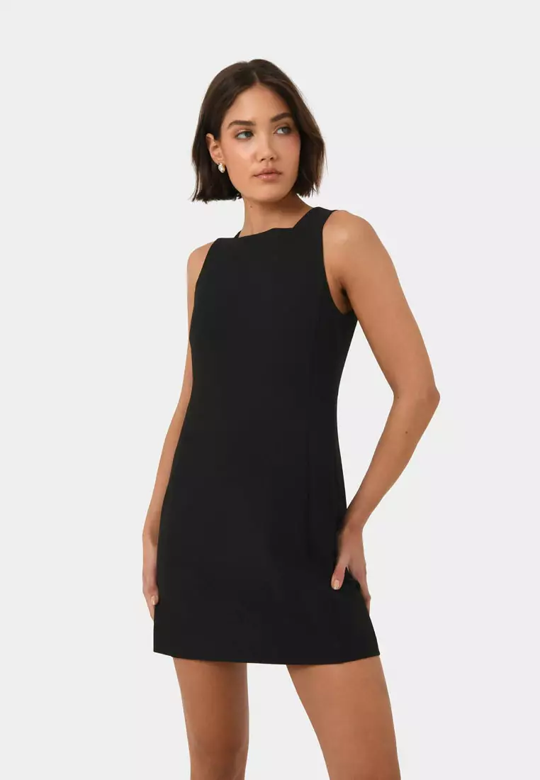 Ava Square Neck Panel Dress
