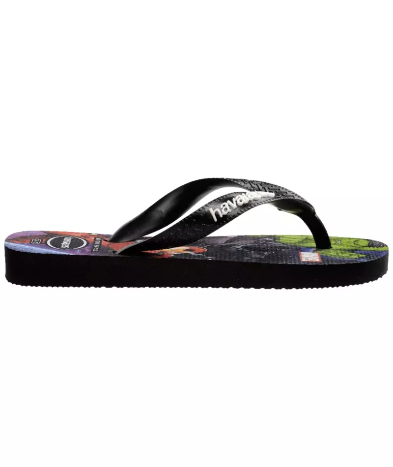 Havaianas 0090 Kids Top Marvel II Black - Sandal Anak
