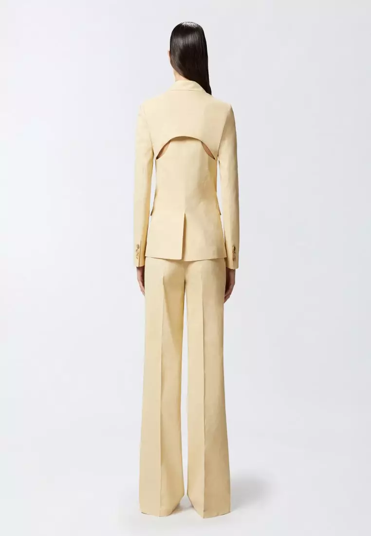 Buy Pinko Linen stretch single button blazer jacket 2025