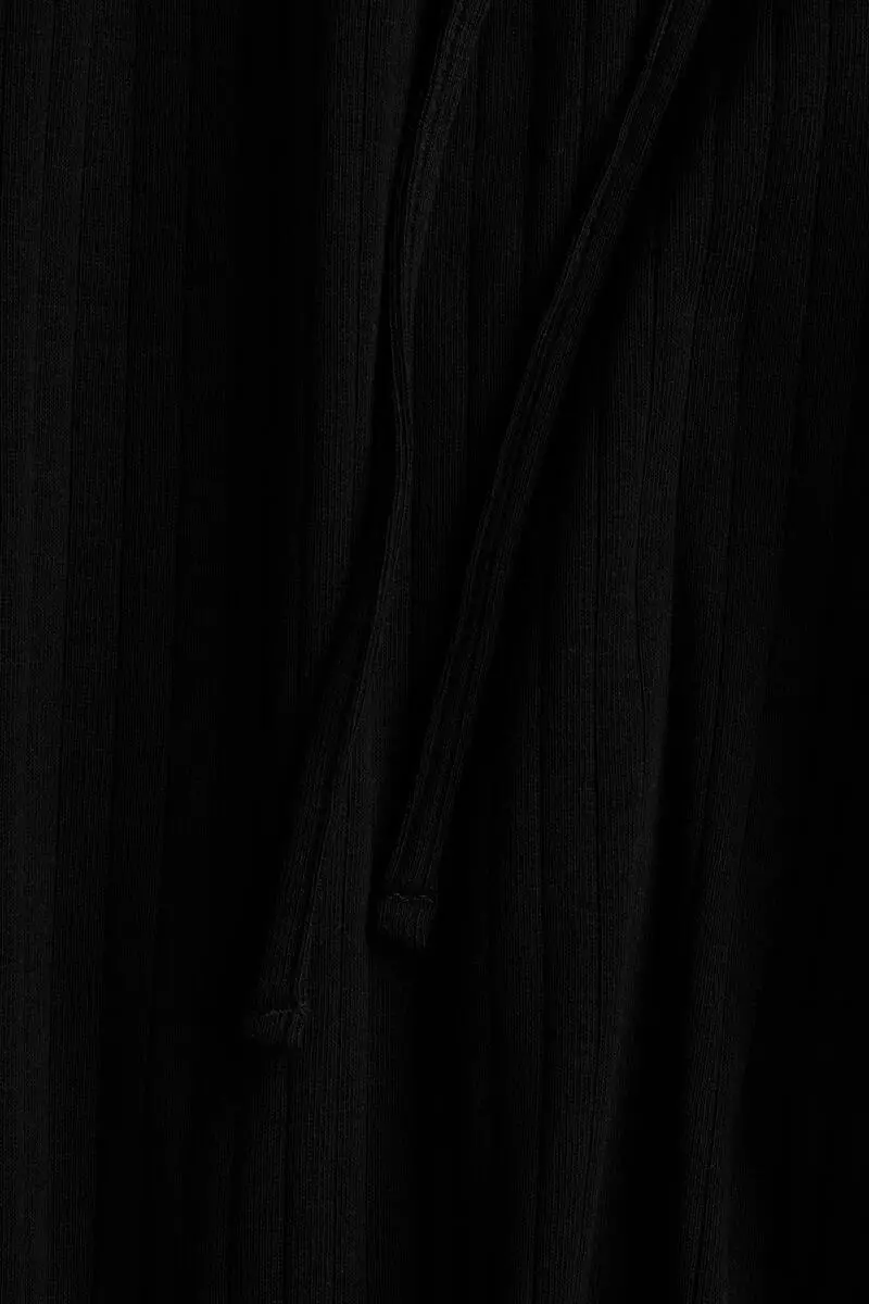 Ribbed drawstring trousers