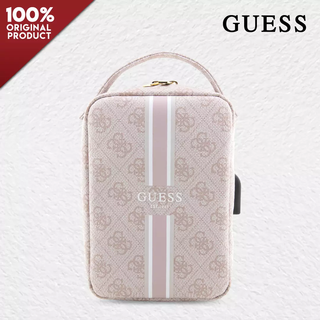 Jual Guess Handbag Clutch Pouch GUESS 4G Stripe Series Pink