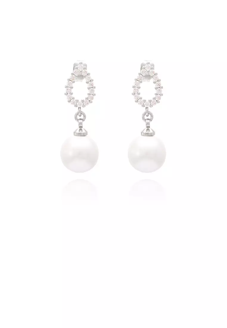 Buy Glamorousky Elegant Temperament Water Drop Imitation Pearl