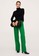 Mango green Side Slit Suit Trousers 20E13AADABF9E7GS_4