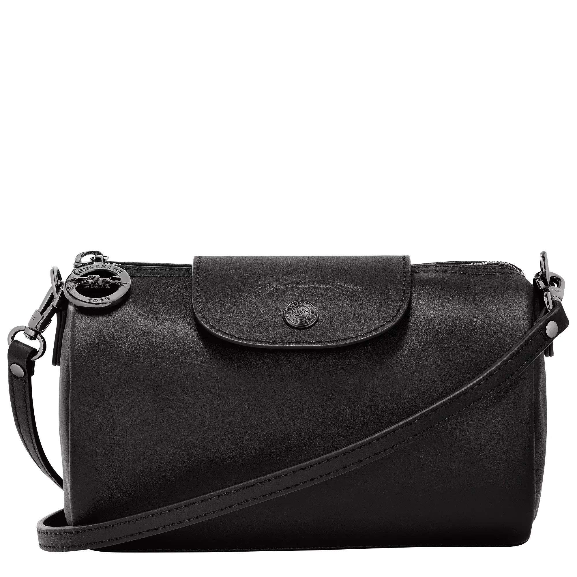 Le Pliage Xtra XS Leather Crossbody Bag Black