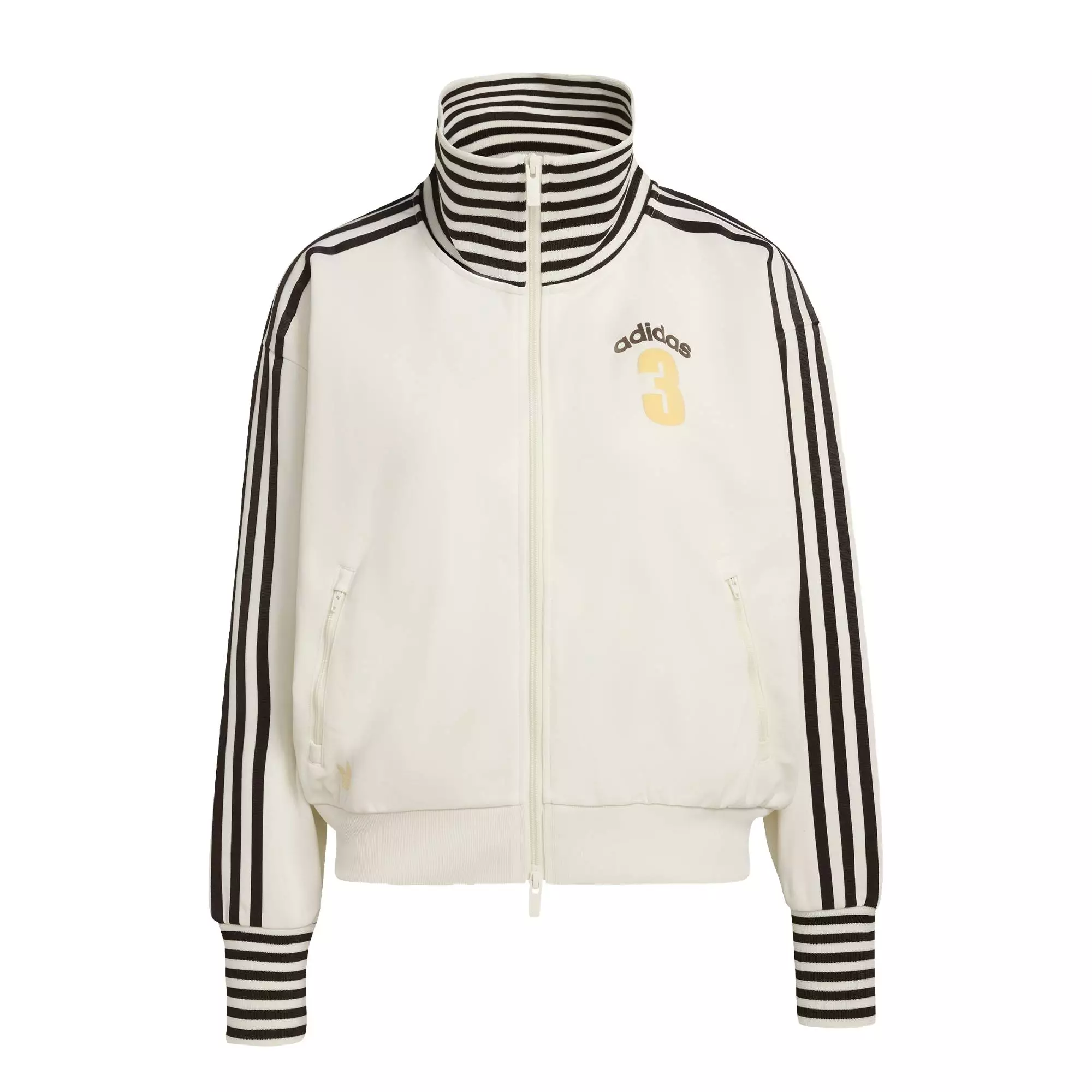 Lifestyle VINTAGE BB TT STRIPED RIB Track Top Women White KW2055