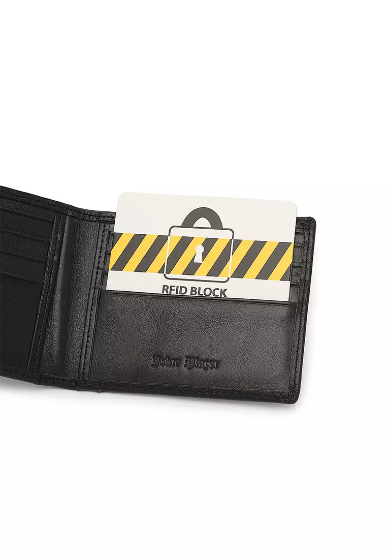 Gift Set - Leather RFID Wallet + 35mm Automatic Buckle Belt (Set Hadiah - Dompet RFID Pria & Sabuk Otomatis Belt Pria) - Hitam