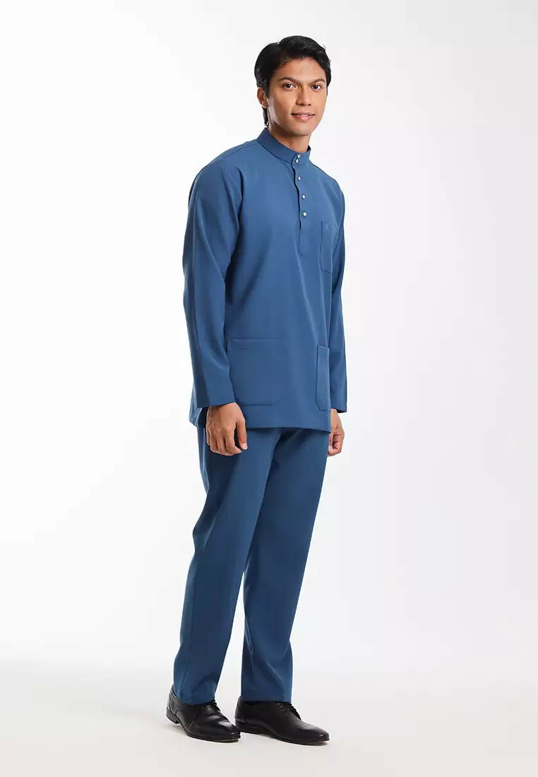 Alain Delon Baju Melayu Cekak Musang Dewasa - 19026002-39PoseidonNavy