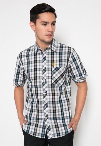 Jual Johnwin Johnwin - Kemeja Casual - Lengan Pendek - Motif Kotak
