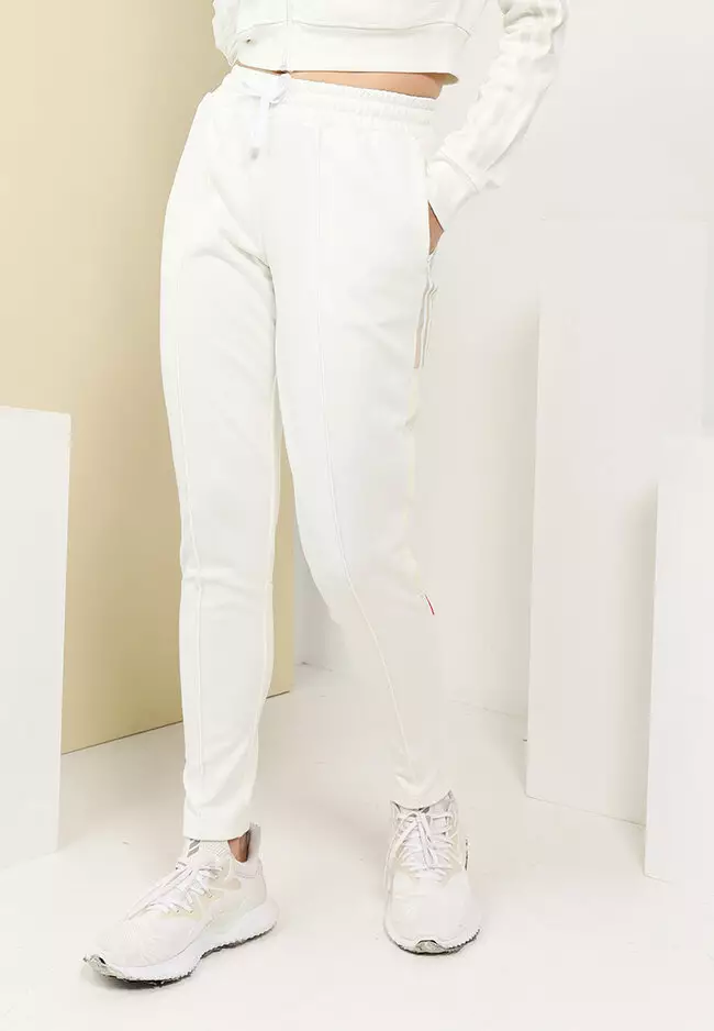 red adidas tricot pants