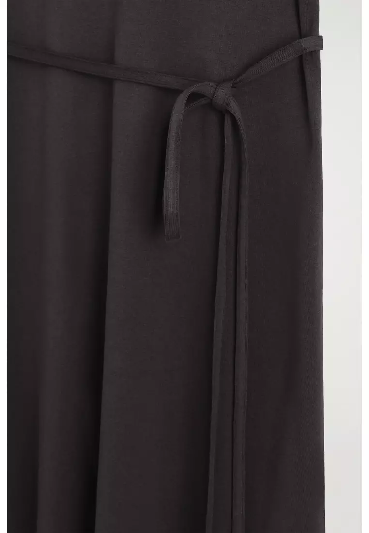 BELTED MIDI T-SHIRT DRESS