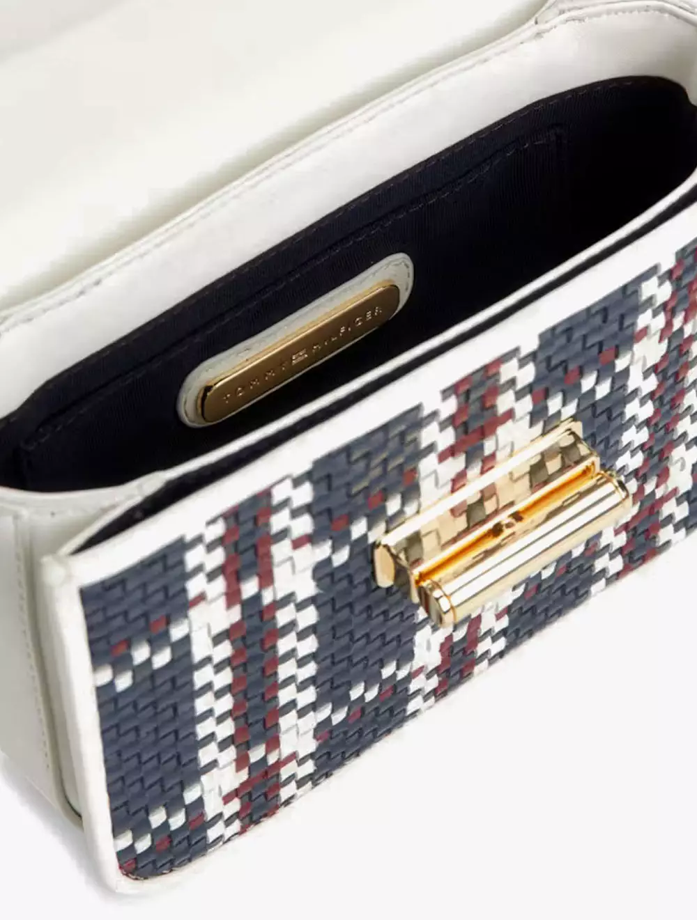 Jual Tommy Hilfiger TOMMY HILFIGER TURN LOCK WOVEN LEATHER CROSSOVER